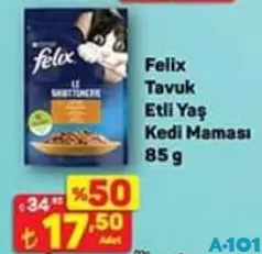 FELİX TAVUK ETLİ YAŞ KEDİ MAMASI 85 G fiyat ve kampanya bilgisi